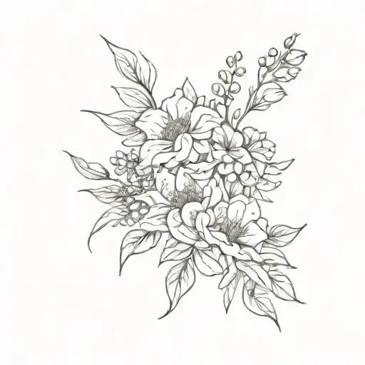 Birth Flower Bouquet