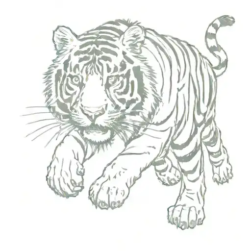 Tiger Walking