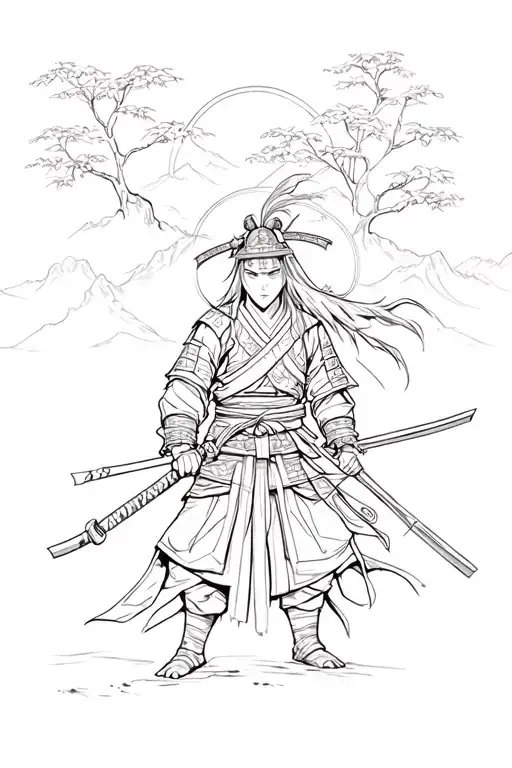 Anime Nature Samurai