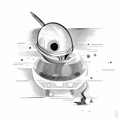 Alien Smoking In A Rocketship