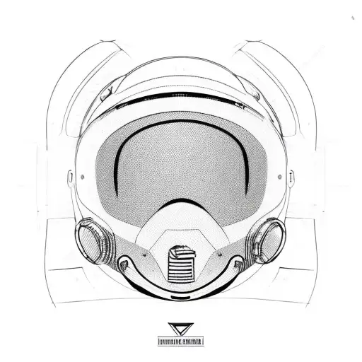 Motorcycle Gp Helmet Merged With A Space Helmet