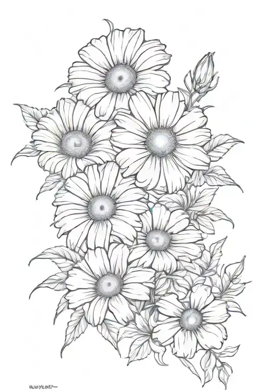 Daisy And Morning Glory