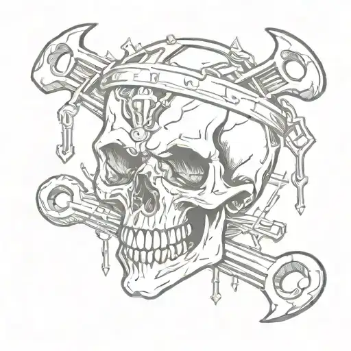 Skull And Wrenches