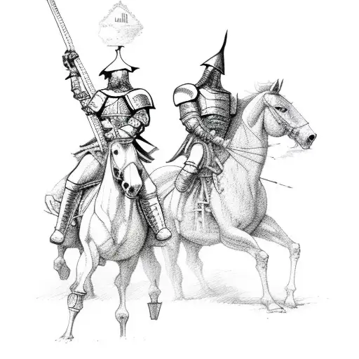 Don Quijote De La Mancha In Horse