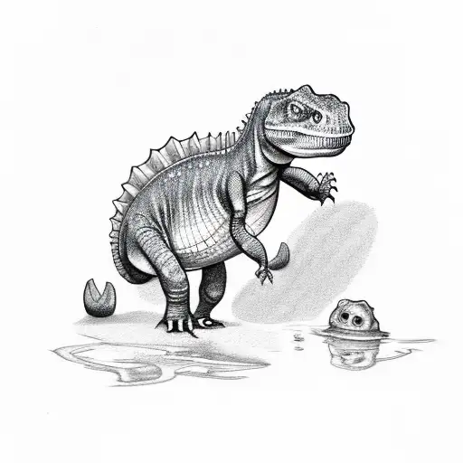 Iguanodonte Baby Cute