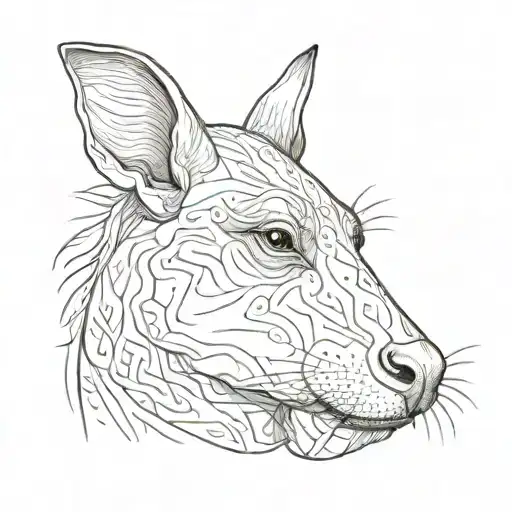 Black Cochea With A White Muzzle With A Mole Onolo Nose