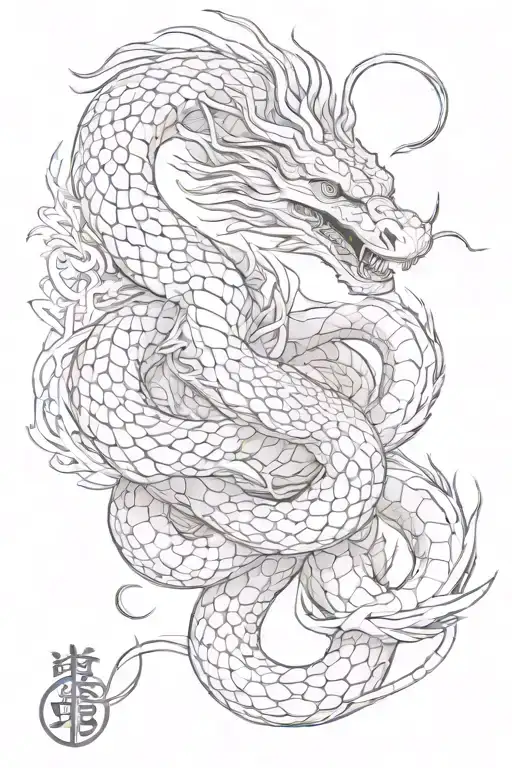King Cobra And Chinese Dragon