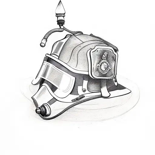 Firefighter Helmet With Number 78