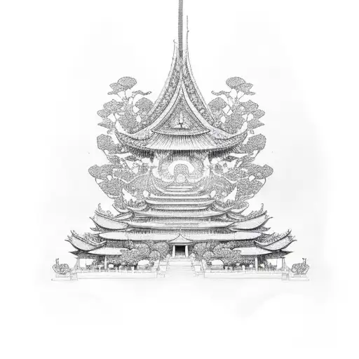 Loto Flower Buddah Carp Tree Earth Chinese