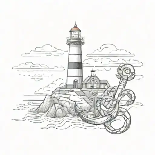 Lighthouse And Anchor