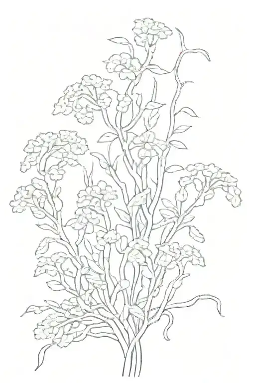 Big Kelp Leaves Kelp Forest Flowers Intertwined