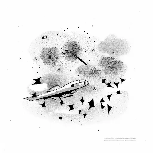 Dark Night With Shooting Stars