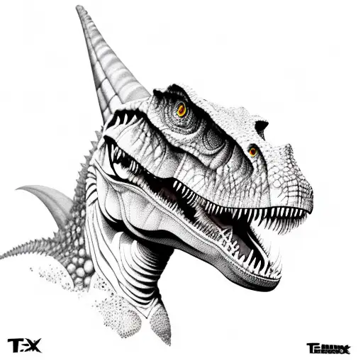 T-rex New Shcool Colorful