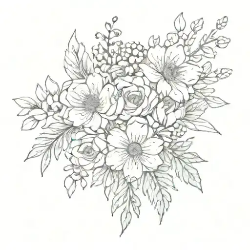 Birth Flower Bouquet