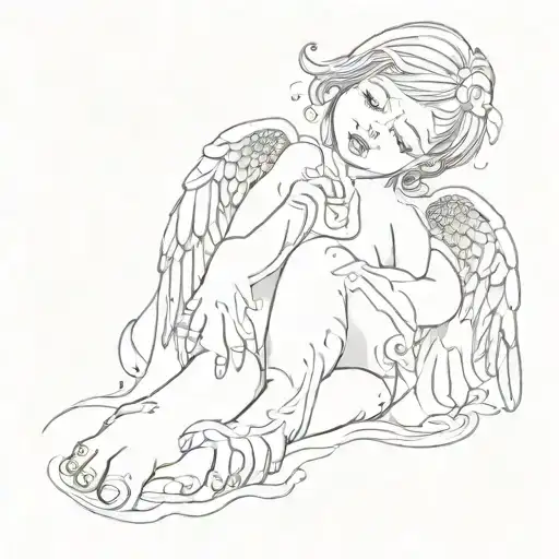 Angel Baby Foot Prints