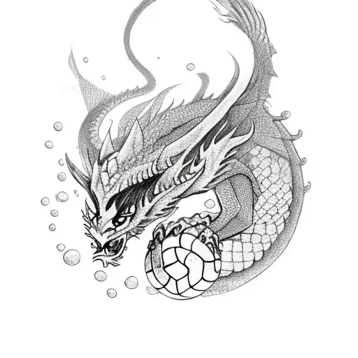 Voleyball With Dragon