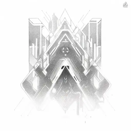 A Cyberpunk Cityscape With Elements Of Metalcore Album Art