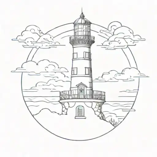 Lighthouse Near Ocean