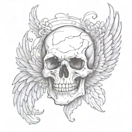 Skull With Wings