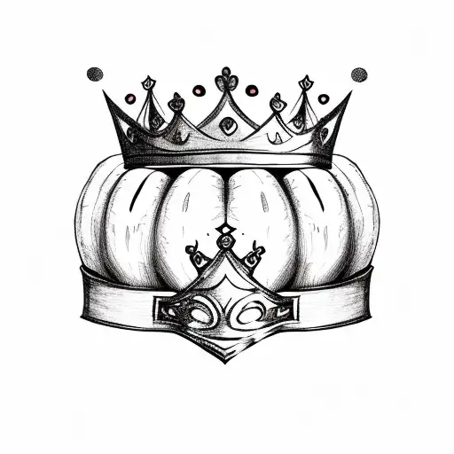 Pumpkin With A Princess Crown