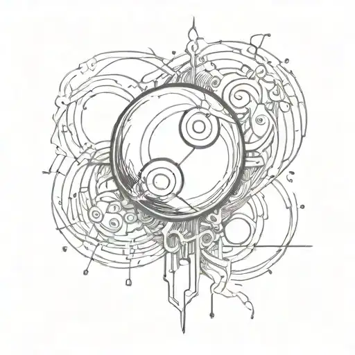 Heartbeat Line With 8 Ball Merging