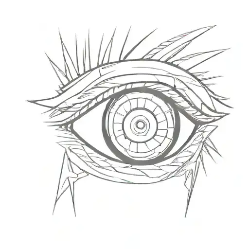 Kakashi's Eye From Naruto With Sharingan And Scar Without Frame