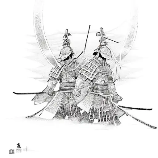 Samurai With Words Of Bushido