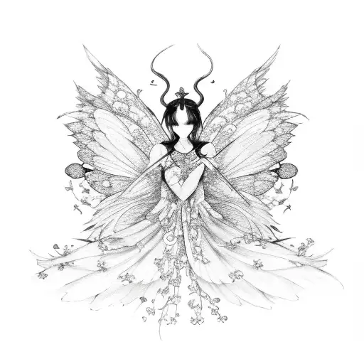 Cherry Blossom Fairy Wings