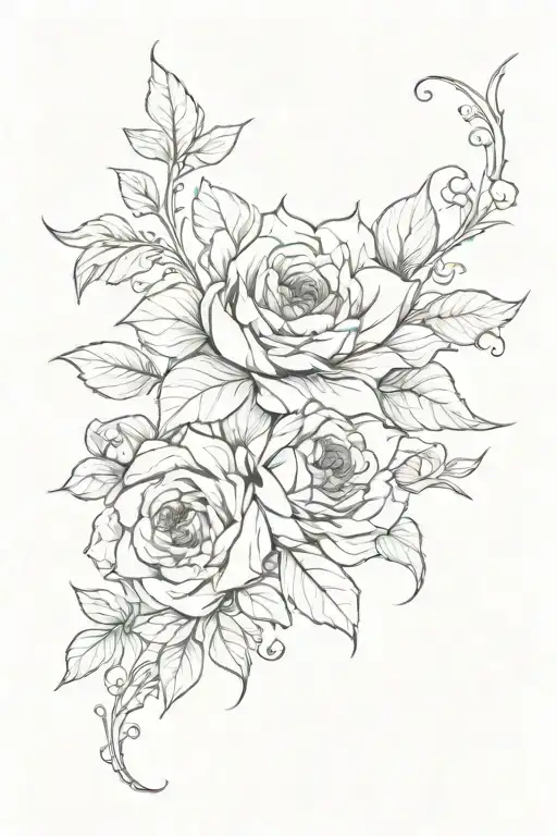 Tattoo Floral Desine