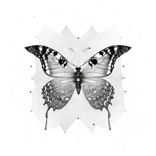 Butterfly With Thyroid Cancer Ribbon