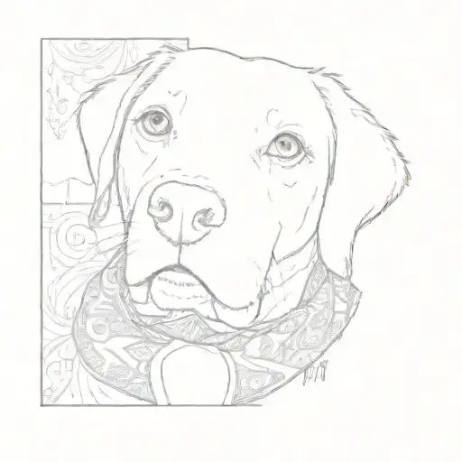 A Dog Wearing Bandana