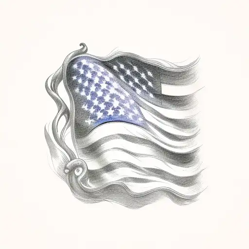 American And Irish Flag