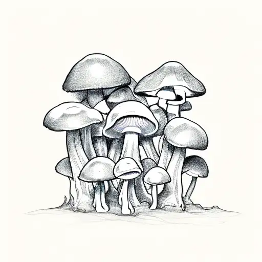A Collection Of Various Mushrooms In Different Shapes And Sizes
