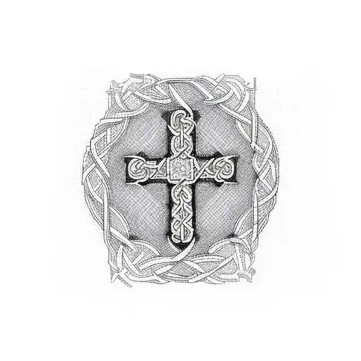 Traditional Romanian Cross Stitch Pattern That Morphs Into Welsh Celtic Pattern