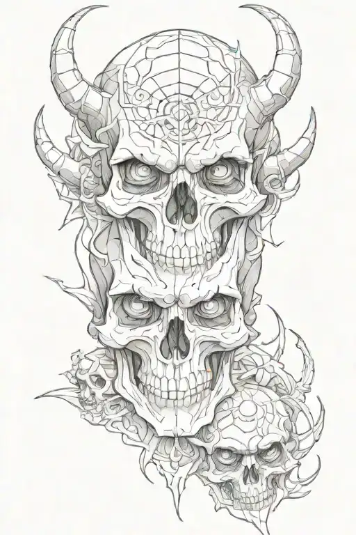 Eyes Skull And Demon