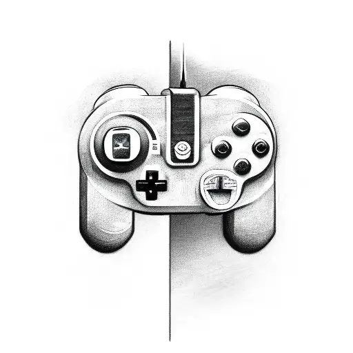 A Video Game Controller Merging With A Book