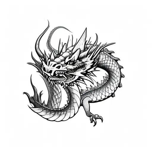 Arm Sleeve Traditional Dragon