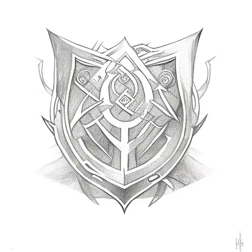 Norse Runes On Scroll