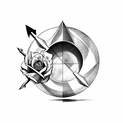 Arrow And Rose With Sea