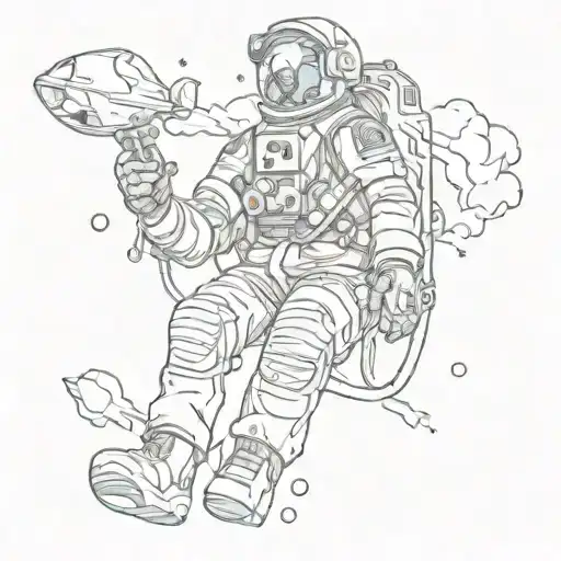 Astronaut Chilling