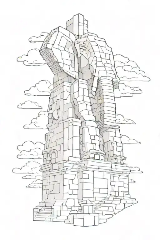 Moai Head Eiffel Tower Sydney Opera House Machu Picchu Great Wall Of China Afican Elephant