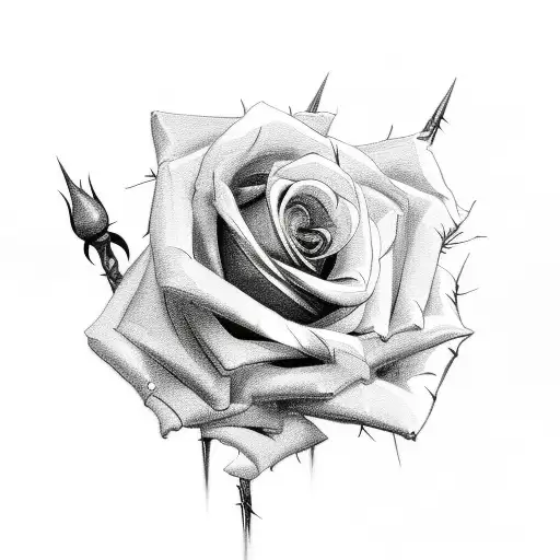Rose With Barbed Wire And Gambling