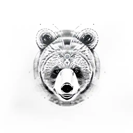 Two Bear Cub Faces With Smiles