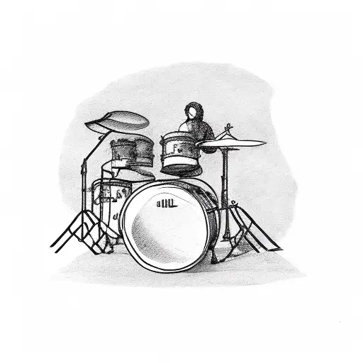 Acoustic Guitar And Drum Kit