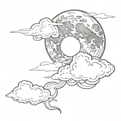 Moon And Clouds