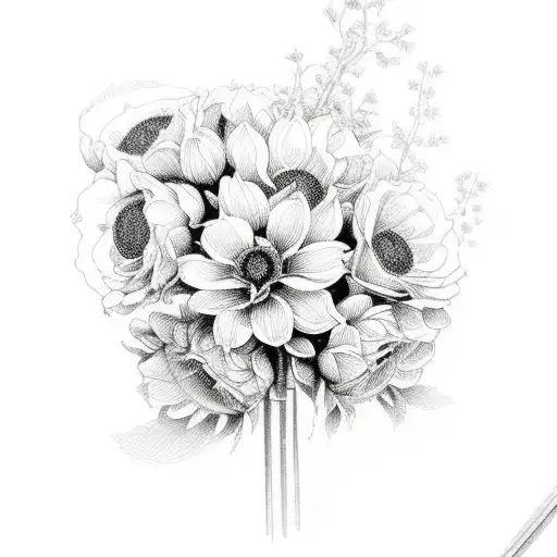 Retro Floral Bouquet