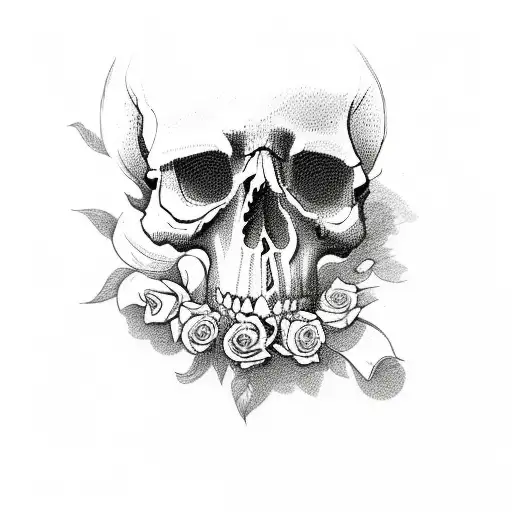 Skull And Roses