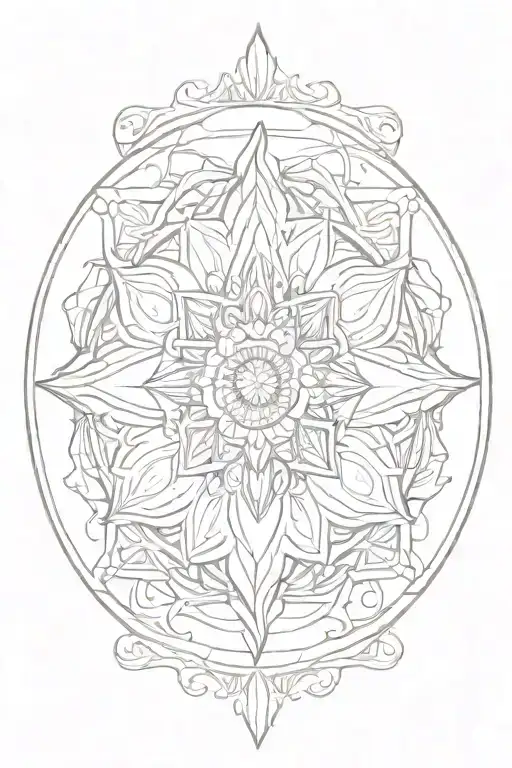 Mandala Circle Shape