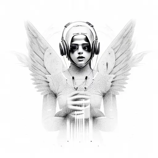 Edm Music With Angel Wings