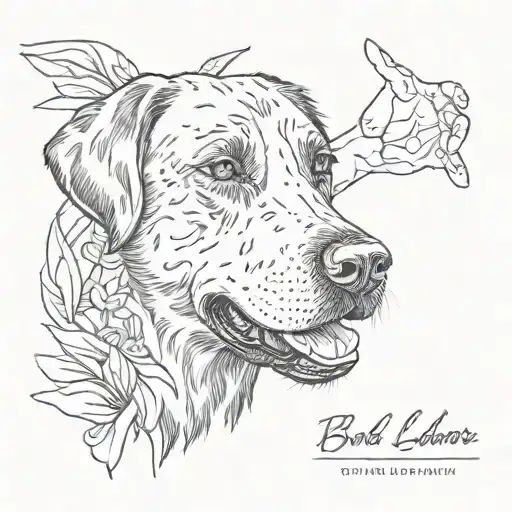 Black Labrador High Five